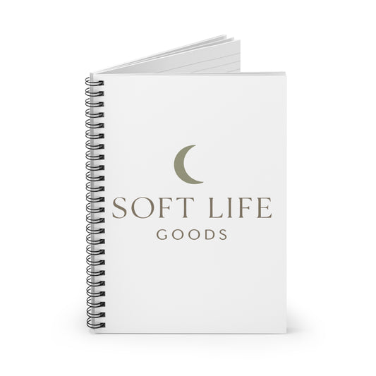 The Soft Life Spiral Journal – 6x8” Ruled Notebook A quiet place for your thoughts to land.