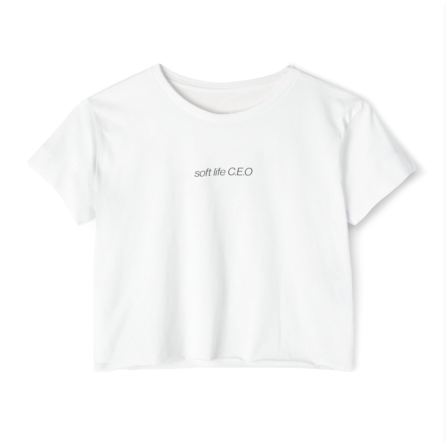 Soft Life C.E.O. Women’s Crop Tee – Festival Ready, Chill Approved