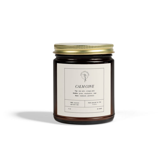 Calm Cove Candle – Coconut Apricot Wax, Soft Mood Scent, Everyday Ritual